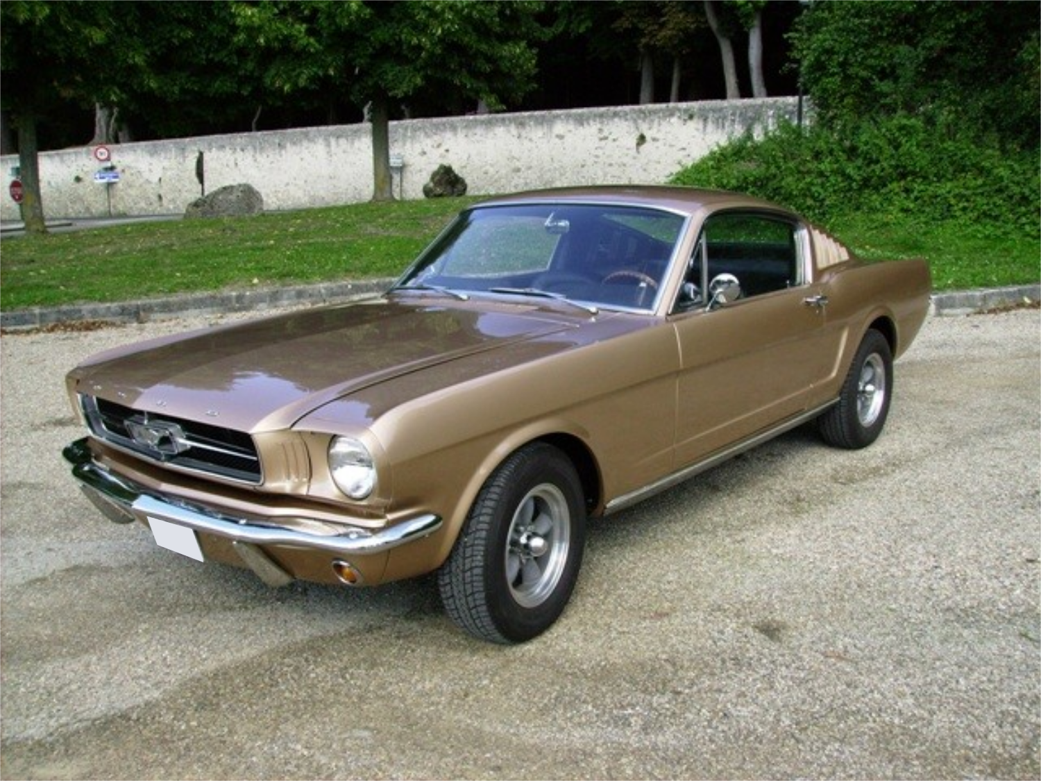 Ford Mustang dorée 1965